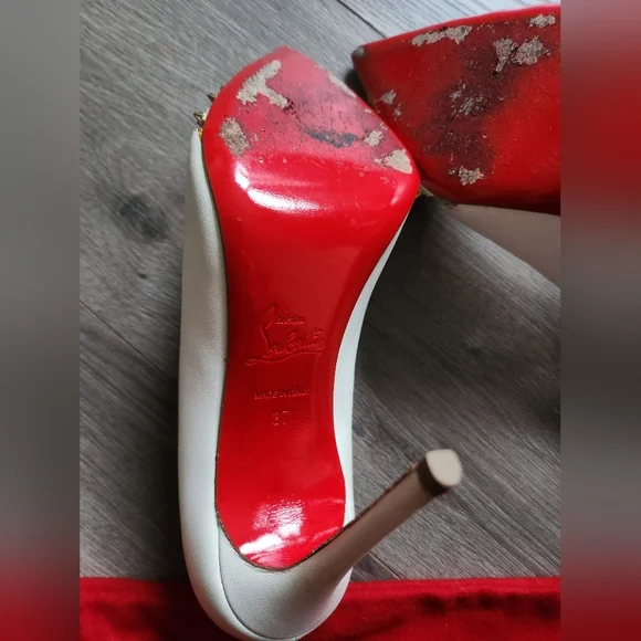 Authentic Louboutin Barretta Spike Mesh Pump with box and dust bag - Picture 10 of 15